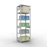 Grundregal, Fachbodenregal Stecksystem MULTIplus250, 2500...