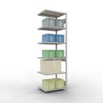 Anbauregal, Fachbodenregal Stecksystem MULTIplus250, 2500...
