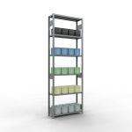 Grundregal, Fachbodenregal Stecksystem MULTIplus250, 3000...