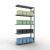 Anbauregal, Fachbodenregal Stecksystem MULTIplus250, 2000 x 1000 x 300 mm (HxBxT), 5 Fachböden, Längenriegel, verzinkt