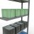 Anbauregal, Fachbodenregal Stecksystem MULTIplus250, 2000 x 1000 x 300 mm (HxBxT), 5 Fachböden, Längenriegel, verzinkt