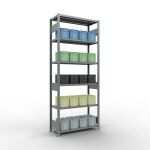 Grundregal, Fachbodenregal Stecksystem MULTIplus250, 2500...