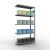 Anbauregal, Fachbodenregal Stecksystem MULTIplus250, 2000 x 1000 x 400 mm (HxBxT), 5 Fachböden, Längenriegel, verzinkt