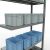Anbauregal, Fachbodenregal Stecksystem MULTIplus250, 2000 x 1000 x 400 mm (HxBxT), 5 Fachböden, Längenriegel, verzinkt