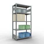 Grundregal, Fachbodenregal Stecksystem MULTIplus250, 2000...