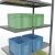 Anbauregal, Fachbodenregal Stecksystem MULTIplus250, 2000 x 1000 x 600 mm (HxBxT), 5 Fachböden, Längenriegel, verzinkt