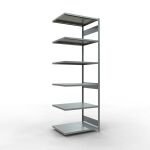 Anbauregal, Fachbodenregal Stecksystem MULTIplus250, 3000...