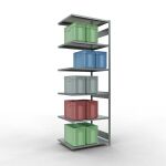 Anbauregal, Fachbodenregal Stecksystem MULTIplus250, 3000...