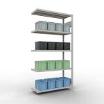 Anbauregal, Fachbodenregal Stecksystem MULTIplus250, 2000...
