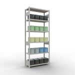 Grundregal, Fachbodenregal Stecksystem MULTIplus250, 2500...