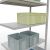 Anbauregal, Fachbodenregal Stecksystem MULTIplus250, 2000 x 1000 x 600 mm (HxBxT), 5 Fachböden, Längenriegel, RAL 7035 lichtgrau