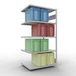 Anbauregal, Fachbodenregal Stecksystem MULTIplus250, 2000...