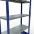 Grundregal, Fachbodenregal Stecksystem MULTIplus250, 2000 x 1000 x 400 mm (HxBxT), 5 Fachböden, Längenriegel, RAL 5010 enzianblau/verzinkt