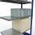 Anbauregal, Fachbodenregal Stecksystem MULTIplus250, 2000 x 1000 x 500 mm (HxBxT), 5 Fachböden, Längenriegel, RAL 5010 enzianblau/verzinkt