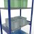 Grundregal, Fachbodenregal Stecksystem MULTIplus250, 3000 x 1000 x 600 mm (HxBxT), 7 Fachböden, Längenriegel, RAL 5010 enzianblau/verzinkt