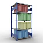 Grundregal, Fachbodenregal Stecksystem MULTIplus250, 2000...