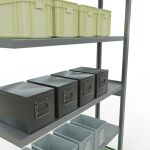 Anbauregal, Fachbodenregal Stecksystem MULTIplus250, 2500 x 1300 x 300 mm (HxBxT), 6 Fachböden, Längenriegel, verzinkt