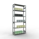 Grundregal, Fachbodenregal Stecksystem MULTIplus250, 3000...