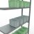 Anbauregal, Fachbodenregal Stecksystem MULTIplus250, 3000 x 1300 x 400 mm (HxBxT), 7 Fachböden, Längenriegel, verzinkt