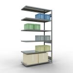 Anbauregal, Fachbodenregal Stecksystem MULTIplus250, 2500...