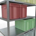 Grundregal, Fachbodenregal Stecksystem MULTIplus250, 2000 x 1300 x 800 mm (HxBxT), 5 Fachböden, Längenriegel, verzinkt