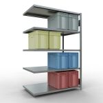 Anbauregal, Fachbodenregal Stecksystem MULTIplus250, 2000...