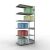Anbauregal, Fachbodenregal Stecksystem MULTIplus250, 3000 x 1300 x 800 mm (HxBxT), 7 Fachböden, Längenriegel, verzinkt