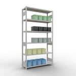 Grundregal, Fachbodenregal Stecksystem MULTIplus250, 2500...