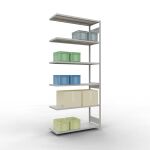 Anbauregal, Fachbodenregal Stecksystem MULTIplus250, 3000...