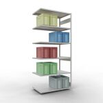 Anbauregal, Fachbodenregal Stecksystem MULTIplus250, 3000...