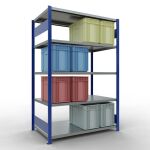 Grundregal, Fachbodenregal Stecksystem MULTIplus250, 2000...