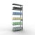 Anbauregal, Fachbodenregal Stecksystem MULTIplus330, 2500 x 1000 x 300 mm (HxBxT), 6 Fachböden, Längenriegel, verzinkt
