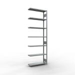 Anbauregal, Fachbodenregal Stecksystem MULTIplus330, 3000...