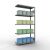 Anbauregal, Fachbodenregal Stecksystem MULTIplus330, 2000 x 1000 x 400 mm (HxBxT), 5 Fachböden, Längenriegel, verzinkt