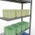 Anbauregal, Fachbodenregal Stecksystem MULTIplus330, 2000 x 1000 x 400 mm (HxBxT), 5 Fachböden, Längenriegel, verzinkt