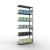 Anbauregal, Fachbodenregal Stecksystem MULTIplus330, 2500 x 1000 x 400 mm (HxBxT), 6 Fachböden, Längenriegel, verzinkt