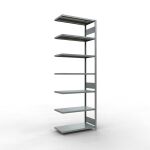 Anbauregal, Fachbodenregal Stecksystem MULTIplus330, 3000...