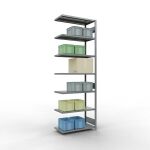 Anbauregal, Fachbodenregal Stecksystem MULTIplus330, 3000...