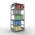 Grundregal, Fachbodenregal Stecksystem MULTIplus330, 2500 x 1000 x 800 mm (HxBxT), 6 Fachböden, Längenriegel, verzinkt