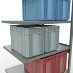 Anbauregal, Fachbodenregal Stecksystem MULTIplus330, 2500 x 1000 x 800 mm (HxBxT), 6 Fachböden, Längenriegel, verzinkt