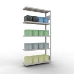 Anbauregal, Fachbodenregal Stecksystem MULTIplus330, 2000...