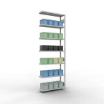 Anbauregal, Fachbodenregal Stecksystem MULTIplus330, 3000...