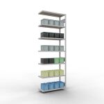 Anbauregal, Fachbodenregal Stecksystem MULTIplus330, 3000...