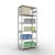 Grundregal, Fachbodenregal Stecksystem MULTIplus330, 2500 x 1000 x 500 mm (HxBxT), 6 Fachböden, Längenriegel, RAL 7035 lichtgrau