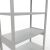 Grundregal, Fachbodenregal Stecksystem MULTIplus330, 2500 x 1000 x 500 mm (HxBxT), 6 Fachböden, Längenriegel, RAL 7035 lichtgrau