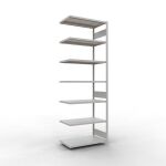 Anbauregal, Fachbodenregal Stecksystem MULTIplus330, 3000...