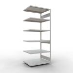 Anbauregal, Fachbodenregal Stecksystem MULTIplus330, 2500...