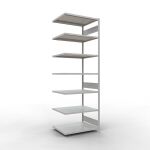 Anbauregal, Fachbodenregal Stecksystem MULTIplus330, 3000...