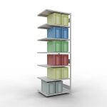 Anbauregal, Fachbodenregal Stecksystem MULTIplus330, 3000...