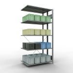 Anbauregal, Doppelregal, Fachbodenregal Stecksystem...